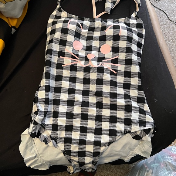 Hot Topic Kawaii Kitty Cat bathing suit - Picture 1 of 5